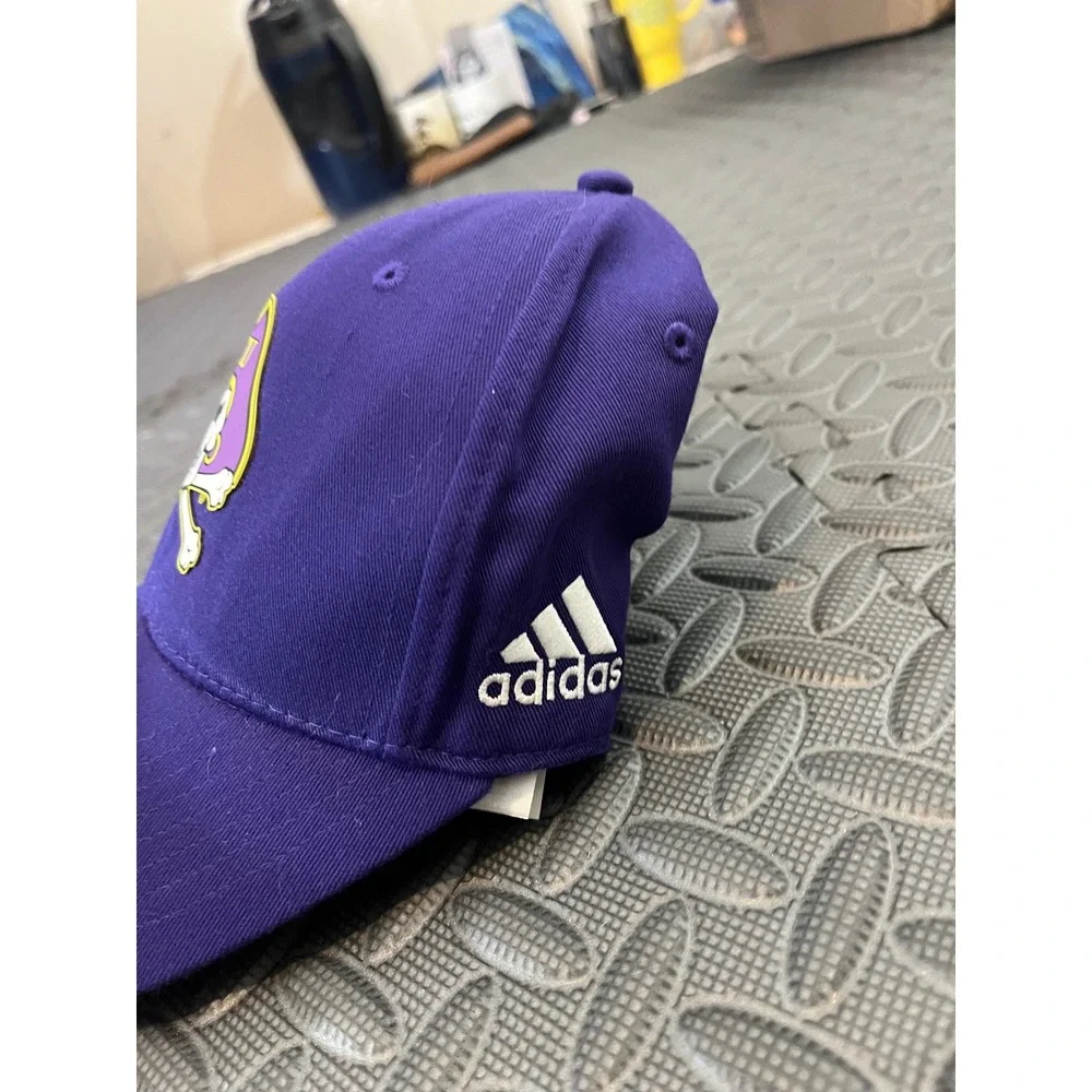 Adidas Hat Mens OSFM Purple ECU Pirates NCAA Adjustable Baseball Cap